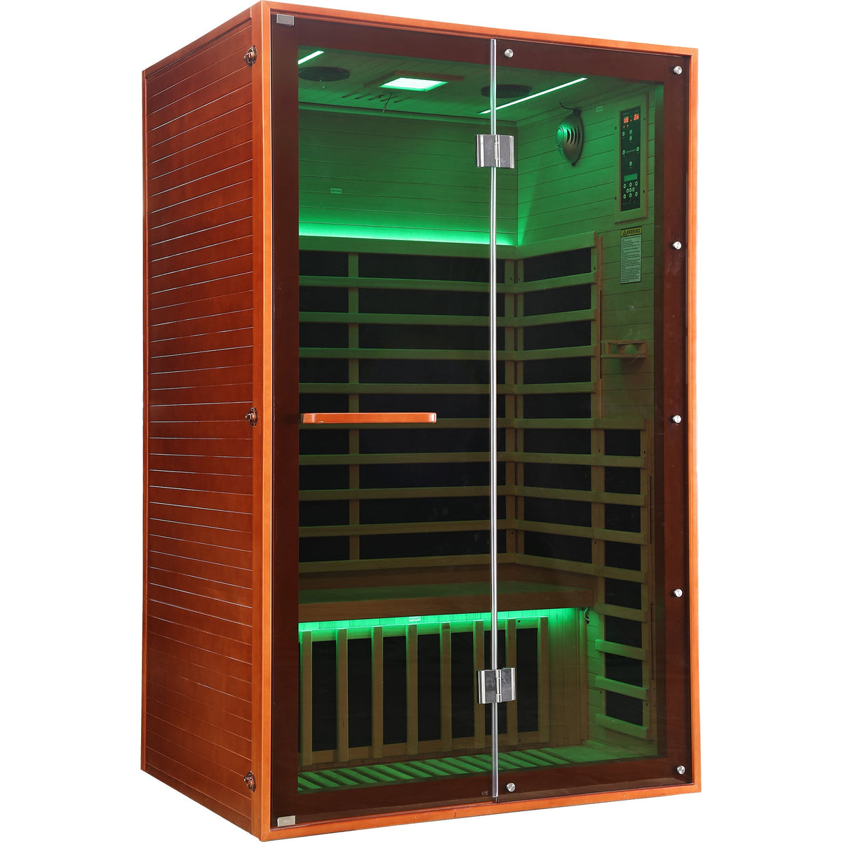 Two-Person Far Infrared Sauna – Canadian Hemlock with 7 Carbon Heating Panels