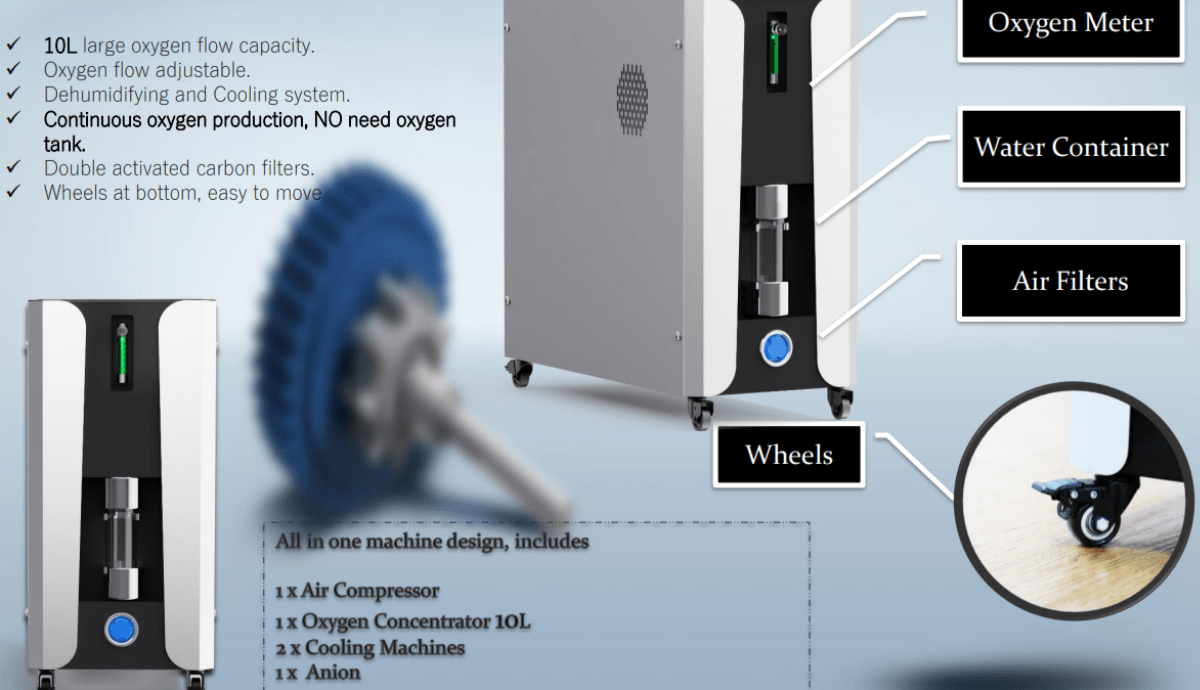 Airvida Lying Hyperbaric Chamber, 1.2–1.5 ATA