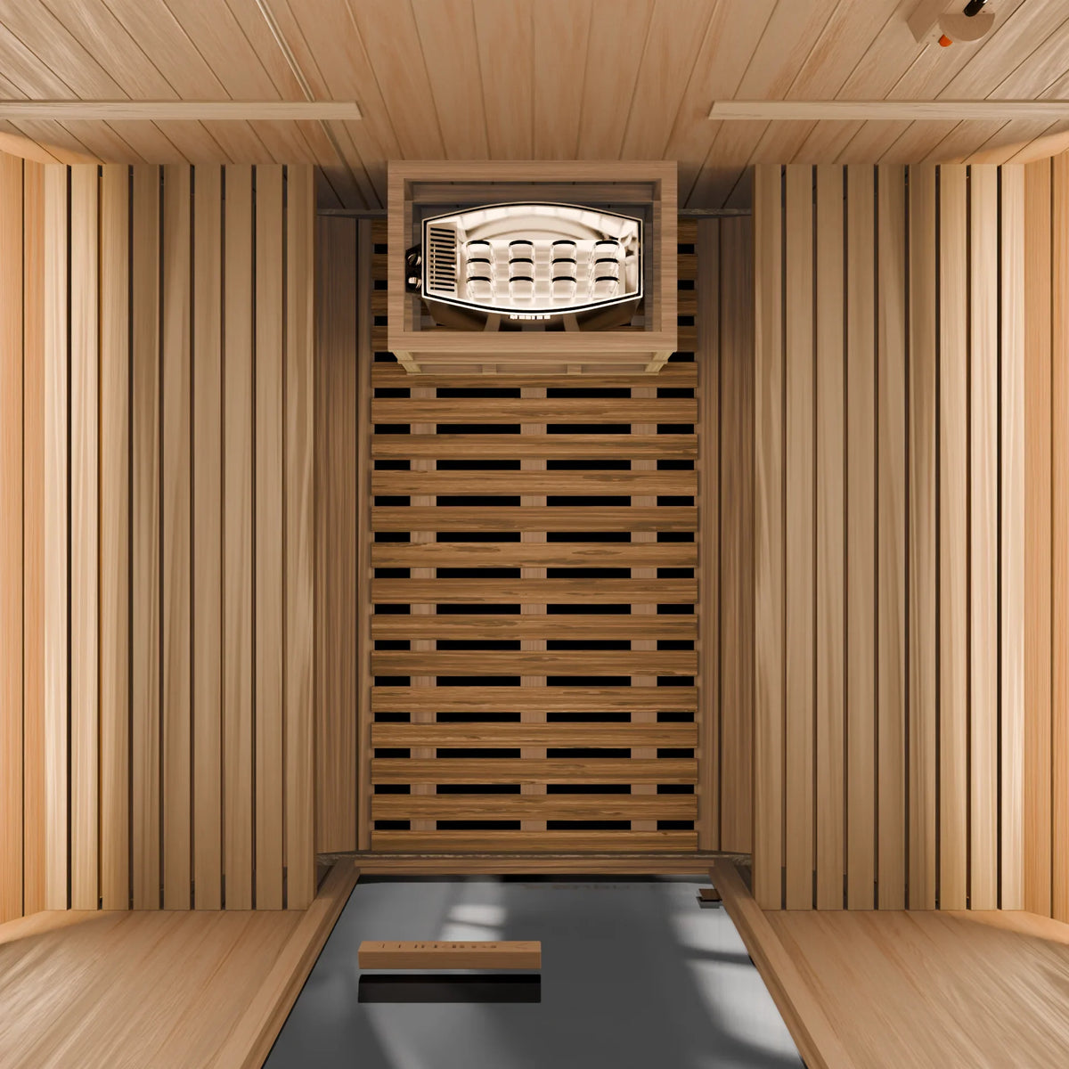 Burneek® Basalt: 2-Person Outdoor Barrel Sauna