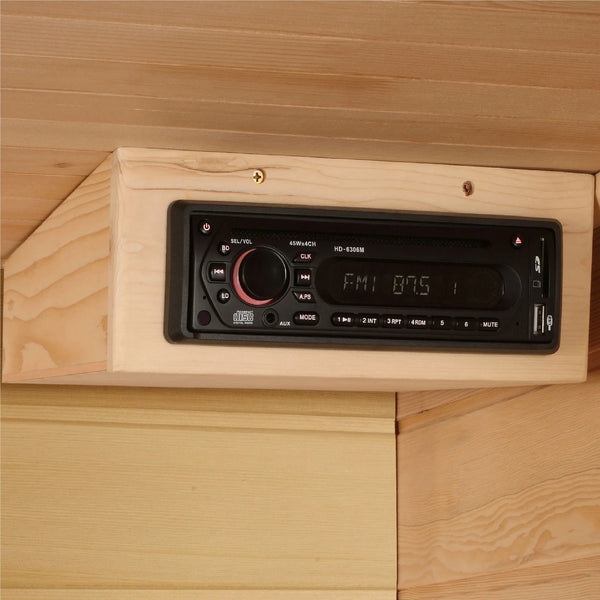 Maxxus 2-Person Low-EMF FAR Infrared Sauna, Under 8 mG, Canadian Hemlock