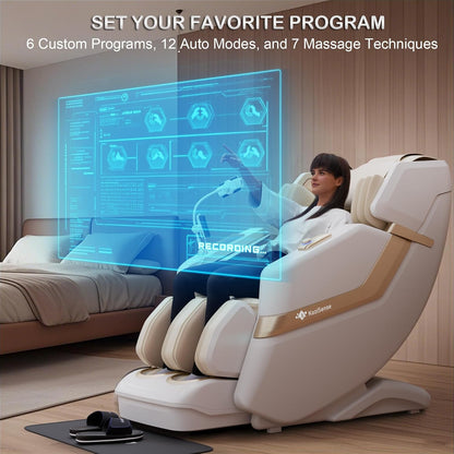KZ-313 Heated Jade Roller Full Body Massage Chair