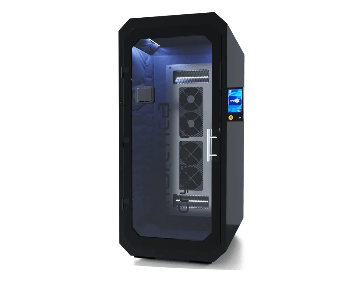 Antarctica Barrel Electric Cryotherapy Chamber — Nitrogen-Free Whole Body, Simple or Grand