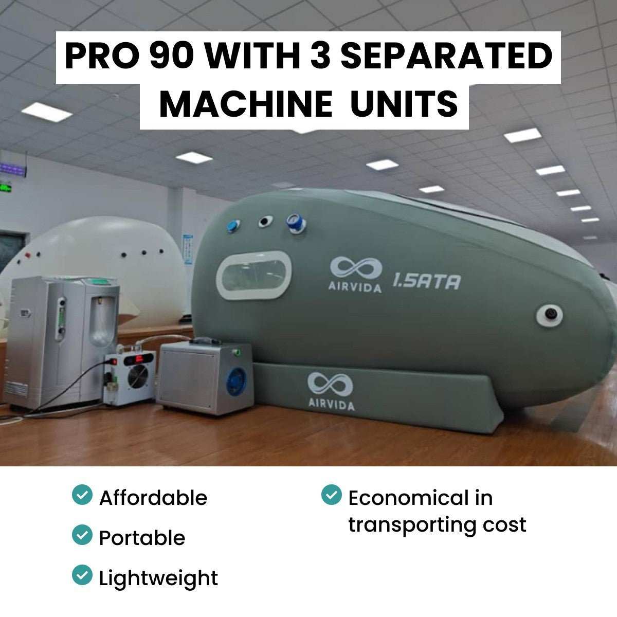 Airvida Pro90 Soft Shell Hyperbaric Chamber