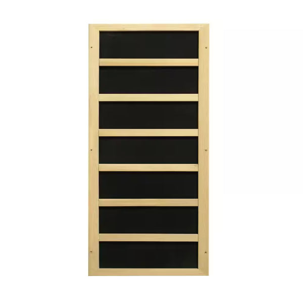 Maxxus Alpine Upgraded 3-Person Infrared Sauna with 7 Dual-Tech Infrared Heaters, Red Light and Chromotherapy, and Sound System