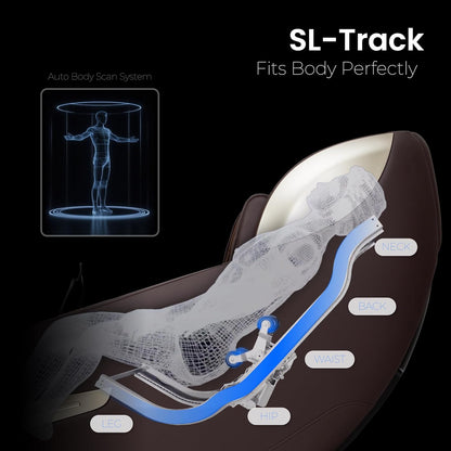 Titan Quantum Massage Chair | Taupe | Full Body & Zero Gravity Features | Customizable Massage Programs