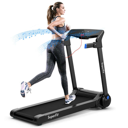Costway SuperFit 3 HP Folding Treadmill with Bluetooth Speaker