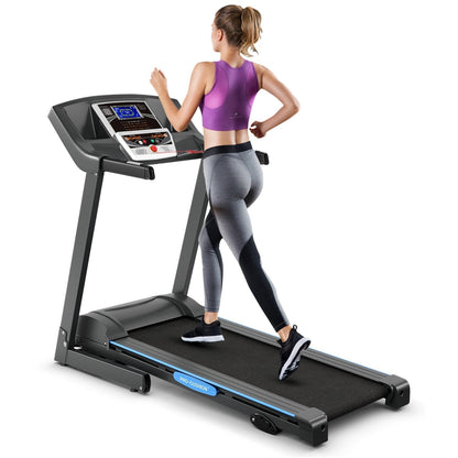 Goplus 2.25 HP Folding Treadmill – Compact Walking and Jogging Machine with 12 Programs