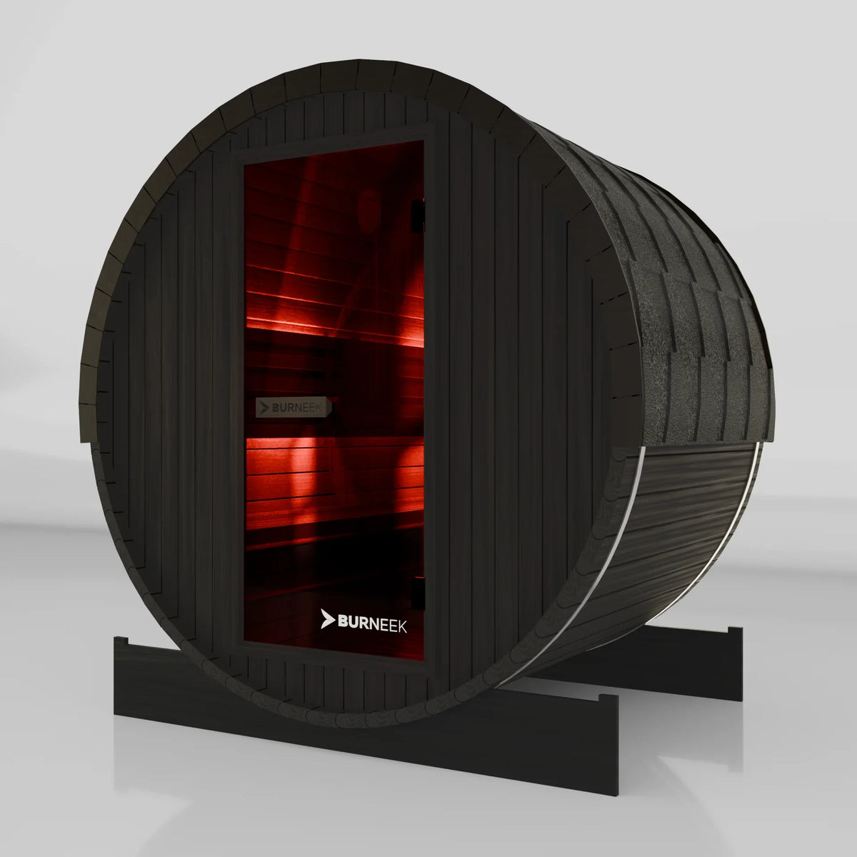 Burneek® Basalt: 2-Person Outdoor Barrel Sauna