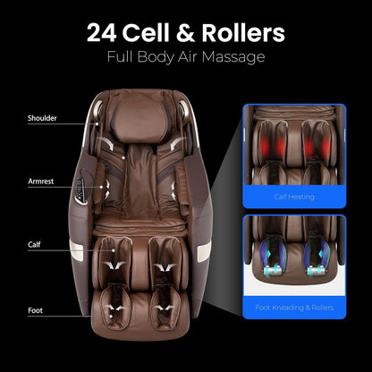 Titan Quantum Massage Chair | Taupe | Full Body & Zero Gravity Features | Customizable Massage Programs