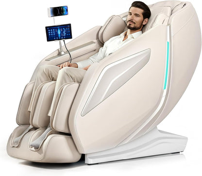4D Massage Chair Full Body Zero Gravity Recliner,55“ Sl-Track Massage Chair
