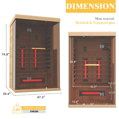 Infrared & Steam Sauna (Varied Sizes & Shapes)