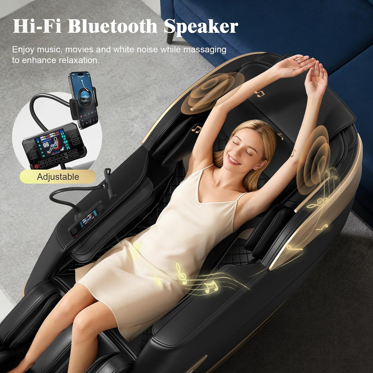 4D Massage Chair Full Body Zero Gravity Recliner Sl-Track Body Scan