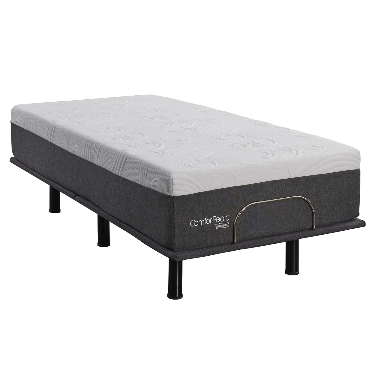 Comforpedic from  12-Inch Nrgel Mattress and Adjustable Bed Set
