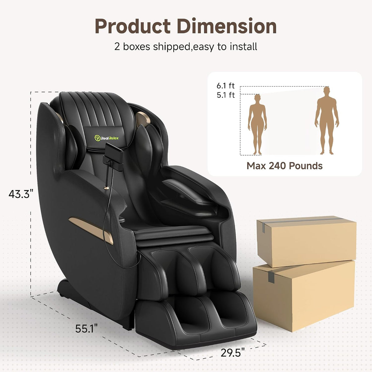 2026 Sl-Track Massage Chair, Recliner Full Body Zero Gravity
