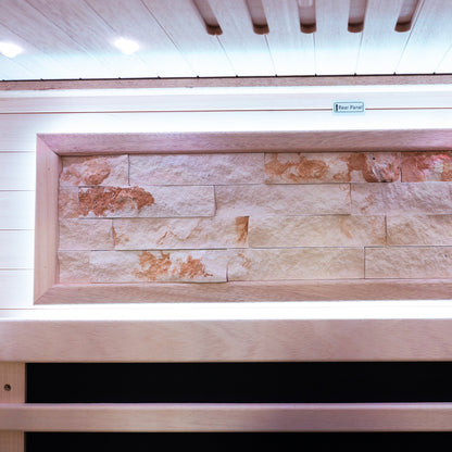 Single-Person Far Infrared Sauna – 7 Carbon Heating Panels, Starry Sky Ceiling, Bluetooth Audio