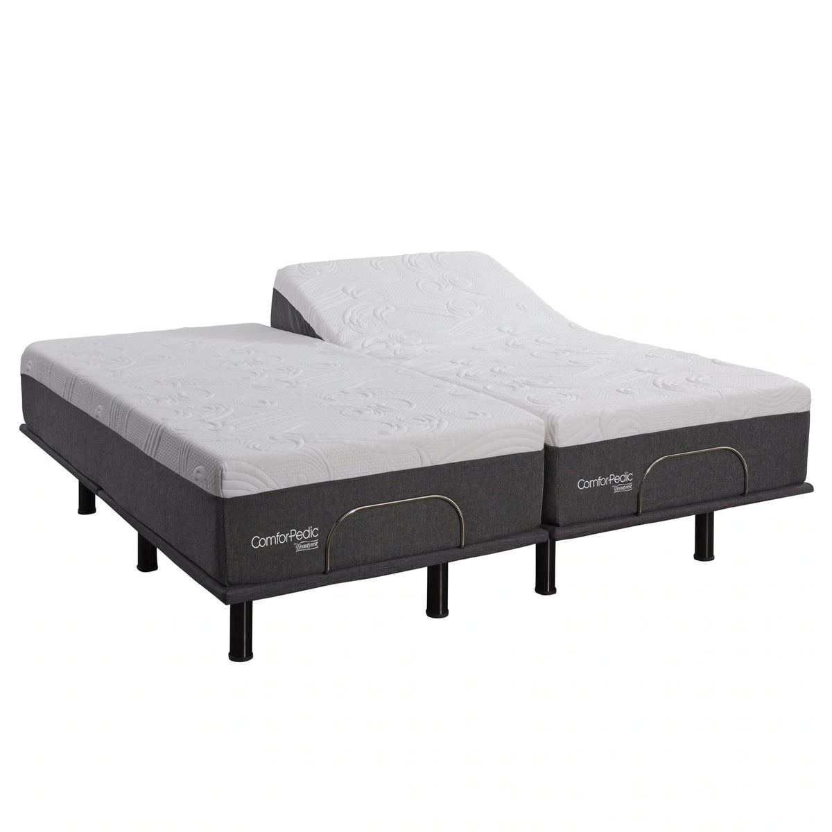 Comforpedic from  12-Inch Nrgel Mattress and Adjustable Bed Set