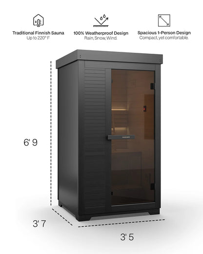 ® Forge 1-Person: Traditional Finnish Sauna