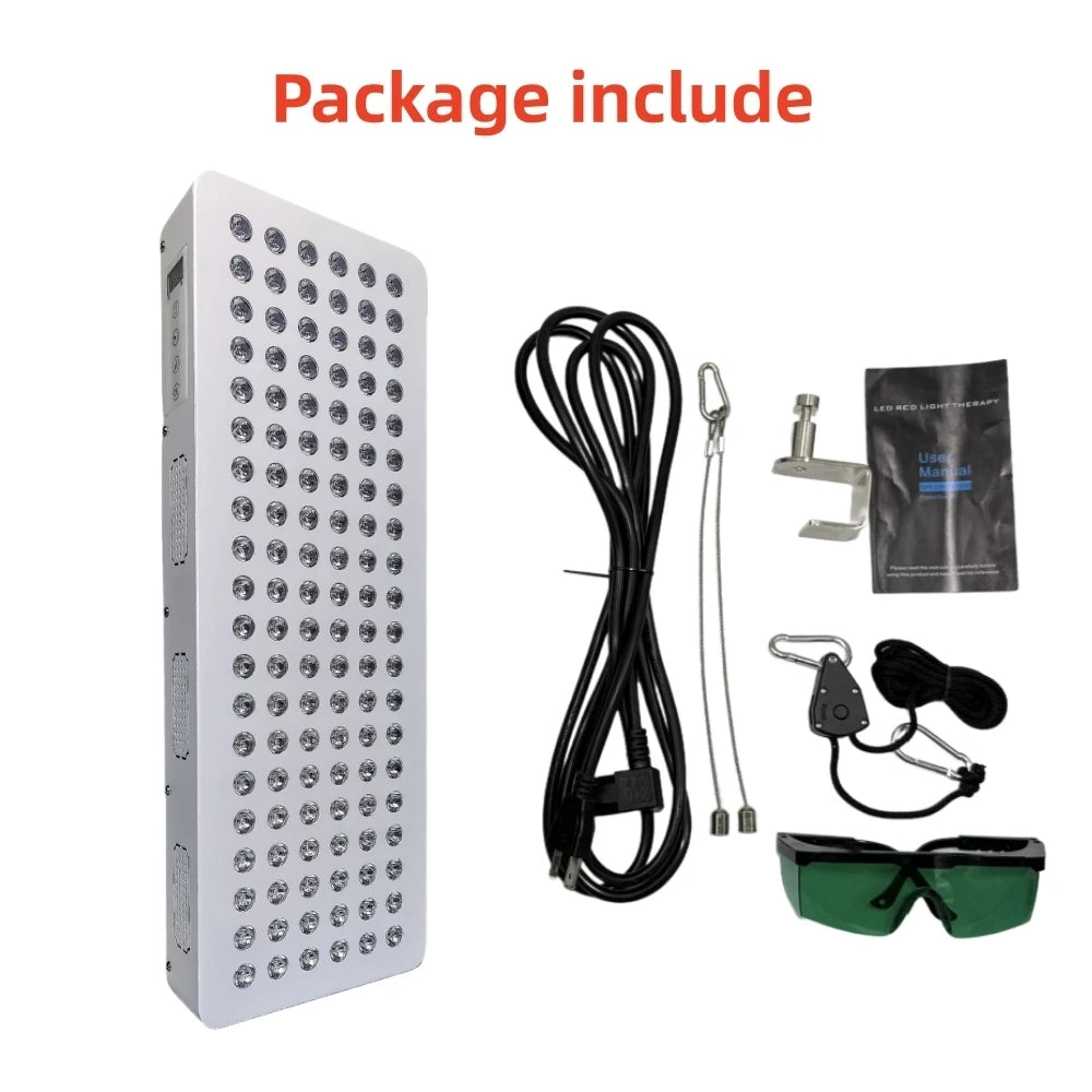 Dual Chip Red Light Therapy Panel Lamp 630Nm 660Nm near Infrared Therapy Light 810Nm 830Nm 850Nm LED Beauty Devices Face Body