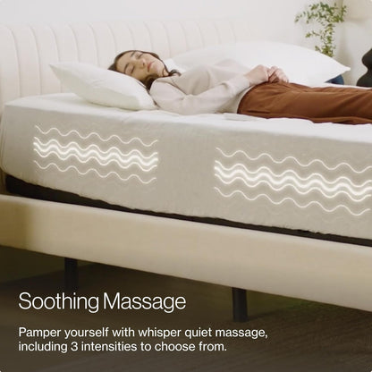 Nectar Premier Full Adjustable Base & 13” Hybrid Mattress (New) - Head & Foot Incline - Medium Firm Memory Foam & Coils - Cooling Upgrade - 3 Massage Settings - 365-Night Trial & Forever Warranty