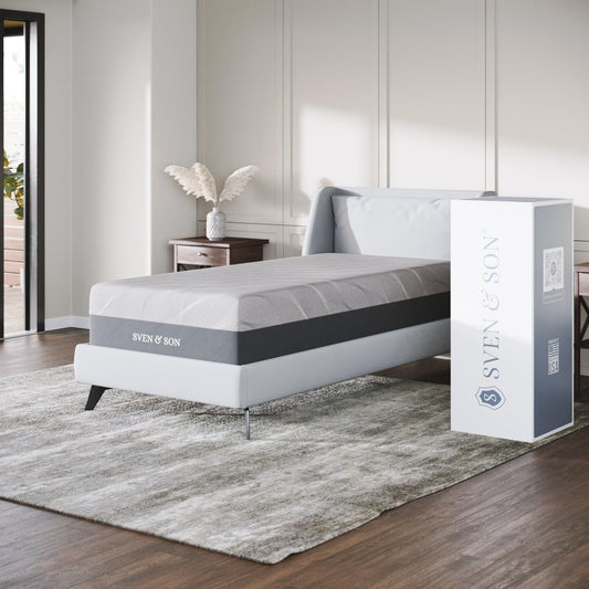 Sven & Son Hybrid Spring Mattress, Certipur-Us Certified Foam, Fiberglass-Free, Made in the USA, 14 Inch Medium Soft - Twinxl