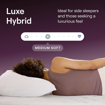 Nectar Luxe 14” Hybrid Mattress, Full, Medium Soft, 1-Year Trial