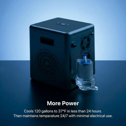 The Pod Chiller 2.0 for Cold Plunge Tubs, Wifi App Control, Cools to 37°F, 145 GPH Water Filtration & Circulation System, Energy Efficient Cold Therapy Chiller for Ice Baths & Recovery