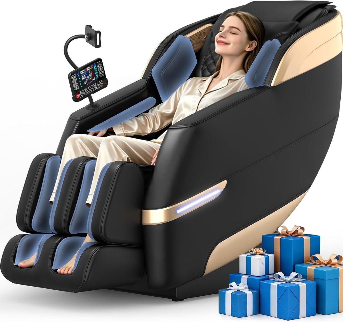 4D Massage Chair Full Body Zero Gravity Recliner Sl-Track Body Scan