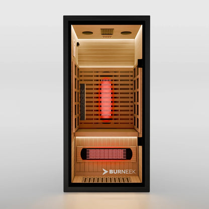 Burneek® Onyxeek: 1-Person Full-Spectrum Quartz Infrared Sauna