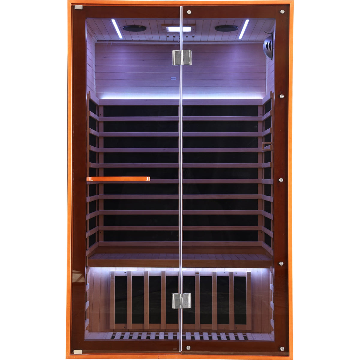 Two-Person Far Infrared Sauna – Canadian Hemlock with 7 Carbon Heating Panels