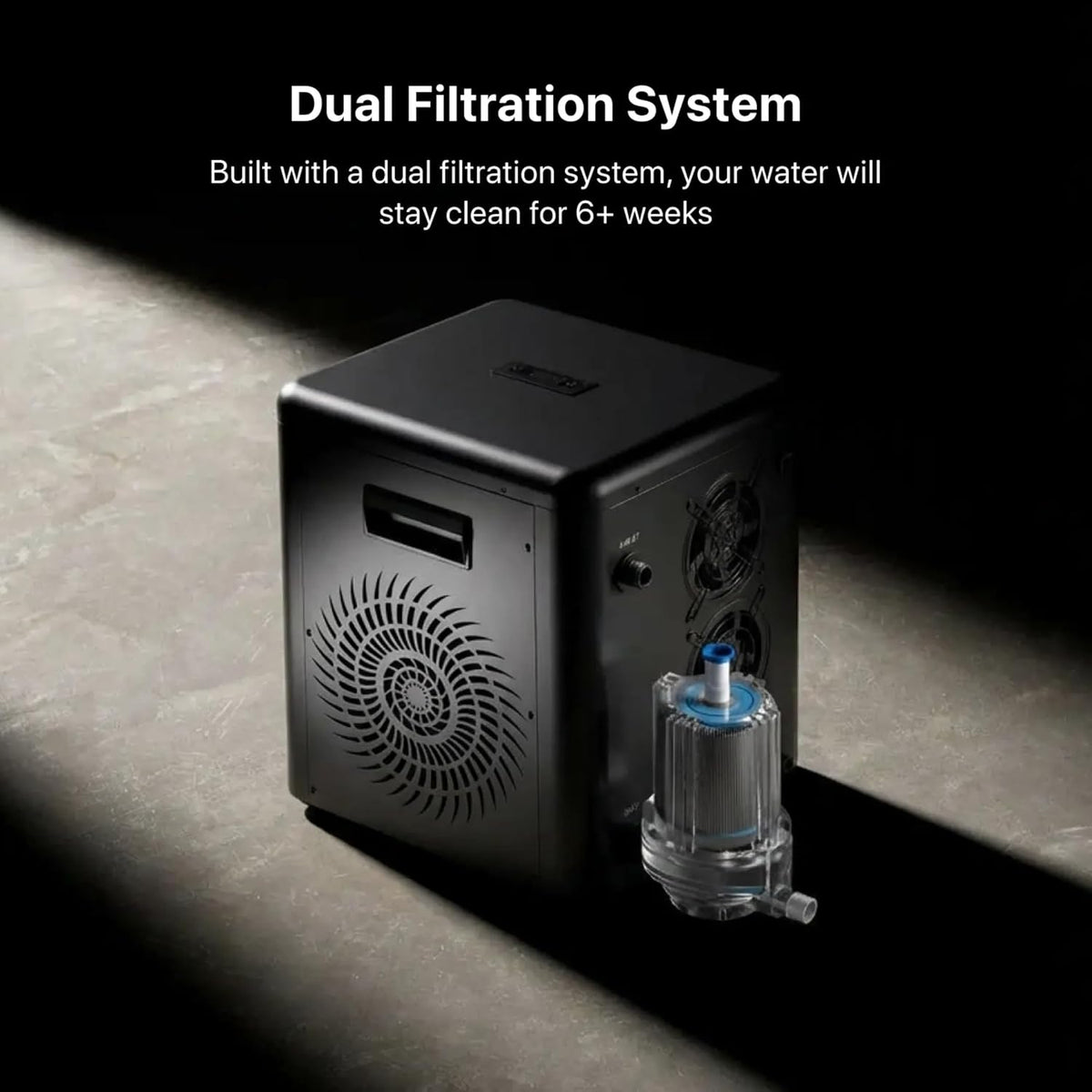 The Pod Chiller 2.0 for Cold Plunge Tubs, Wifi App Control, Cools to 37°F, 145 GPH Water Filtration & Circulation System, Energy Efficient Cold Therapy Chiller for Ice Baths & Recovery