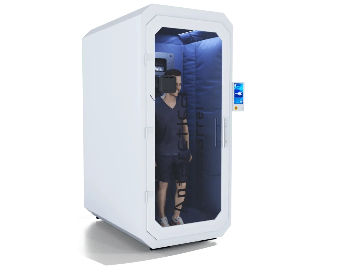 Antarctica Barrel Electric Cryotherapy Chamber — Nitrogen-Free Whole Body, Simple or Grand