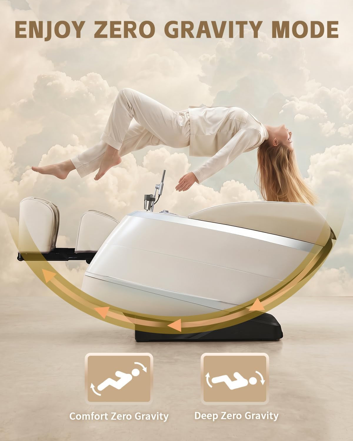 4D Massage Chair Full Body Zero Gravity Recliner,36 Airbags