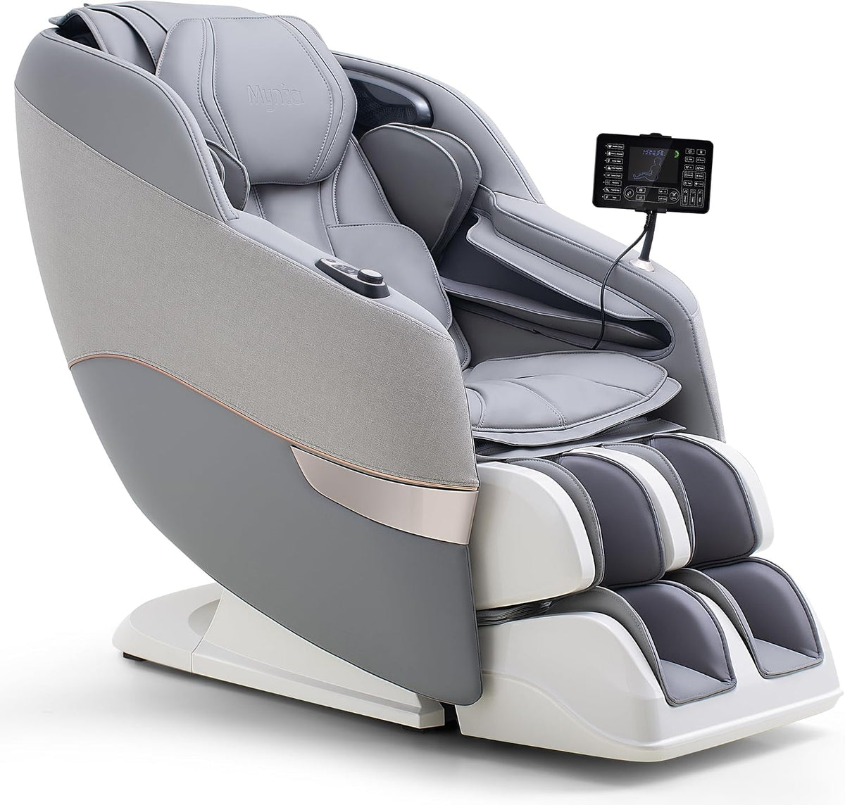 4D Massage Chair Full Body, 170° Flexible SL Track Shiatsu Massage Chairs with Zero Gravity, Bluetooth Speaker, Airbags & Heating, Mc1650(Grey)