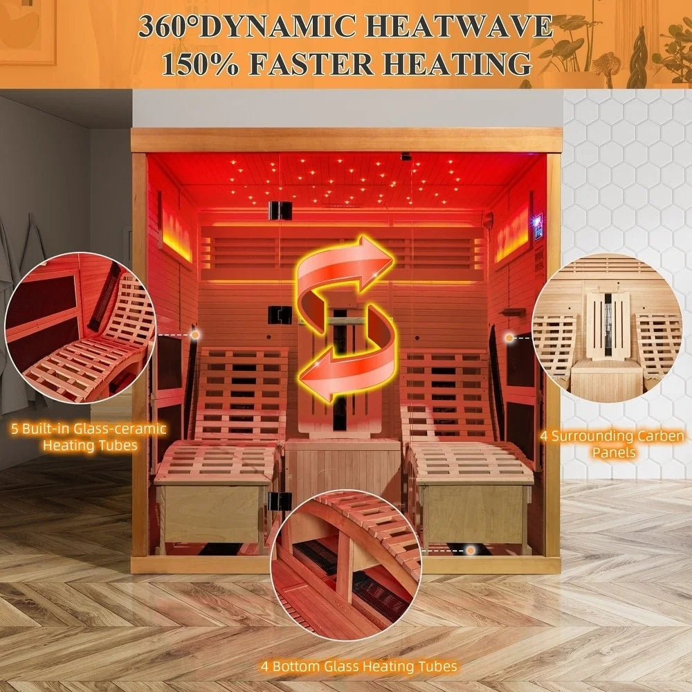 Infrared & Steam Sauna (Varied Sizes & Shapes)