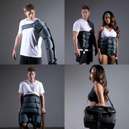 Lx9Max Full Body (A) - Sequential Air Compression Recovery System : Device + Legs (L) + Arm + Waist + Bag