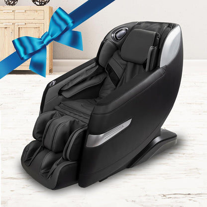 Osaki Titan Quantum Black Massage Chair with 3D Sl-Track Rollers, 3 Step Zero Gravity, Full Body Airbag Massage, Intelligent Voice Control, Back & Calf Heat and Foot Roller Massage