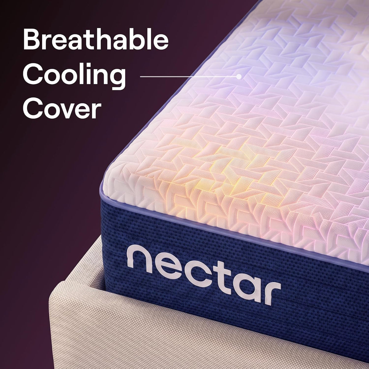 Nectar Luxe 14” Hybrid Mattress, Full, Medium Soft, 1-Year Trial