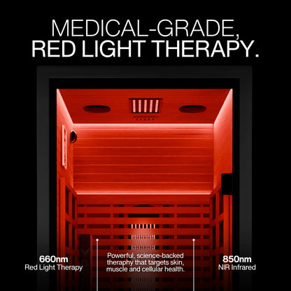 Burneek® Onyxeek: 1-Person Full-Spectrum Quartz Infrared Sauna