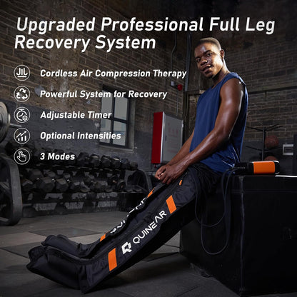 Professional Leg Recovery System, Cordless Air Compression Boots with Sequential Compression, Leg and Foot Massager, Fast Recovery Therapy for Athletes, FSA-HSA Eligible (Large)