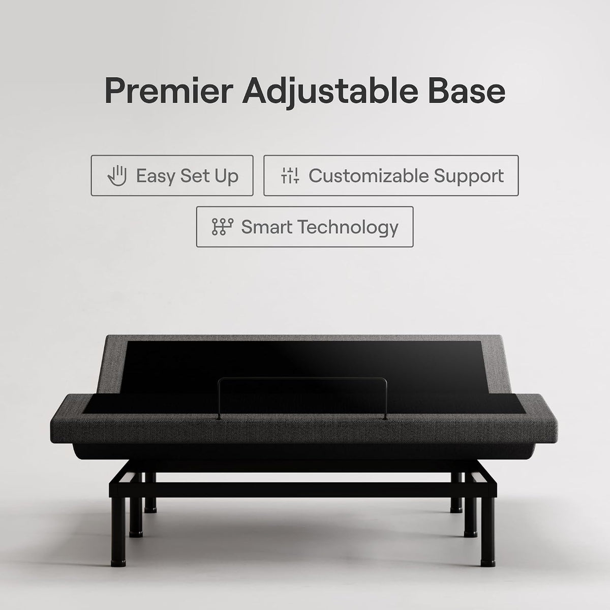 Nectar Premier Full Adjustable Base & 13” Hybrid Mattress (New) - Head & Foot Incline - Medium Firm Memory Foam & Coils - Cooling Upgrade - 3 Massage Settings - 365-Night Trial & Forever Warranty
