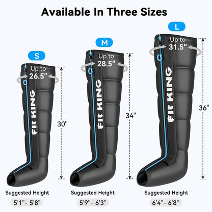 Air Compression Recovery System, Cordless 5-Zone Leg Massager
