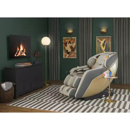 Acro HD Series Taupe Smart 3D Massage Chair with Body Scan, Voice Controls, Smart Learning, Bluetooth, and Zero Gravity
