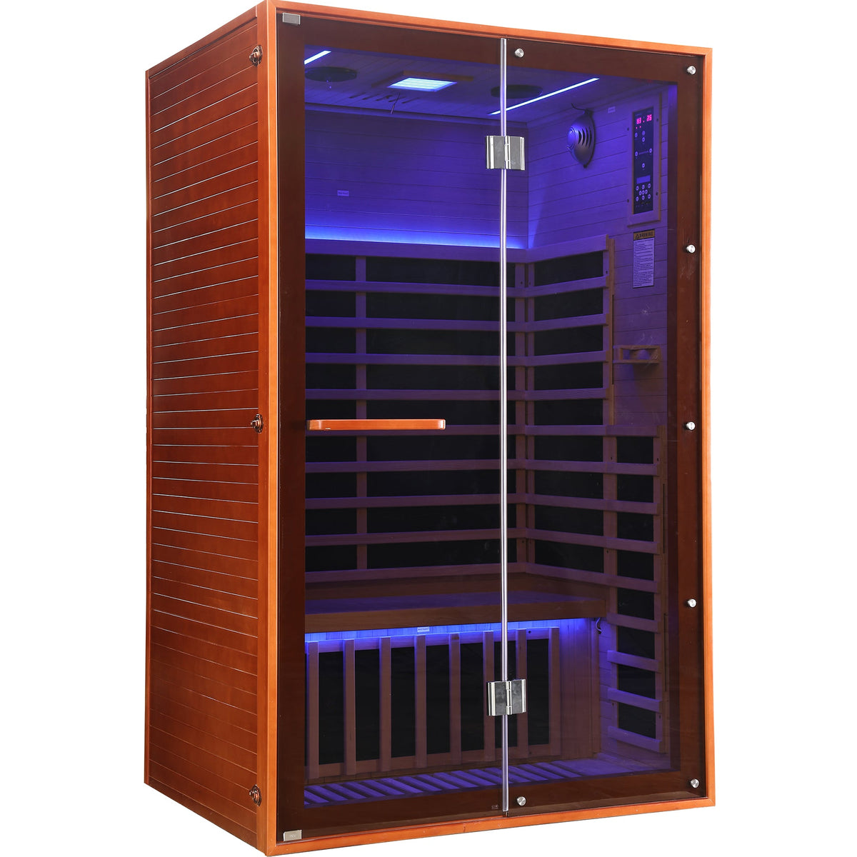 Two-Person Far Infrared Sauna – Canadian Hemlock with 7 Carbon Heating Panels