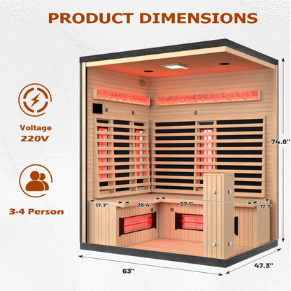 Infrared & Steam Sauna (Varied Sizes & Shapes)