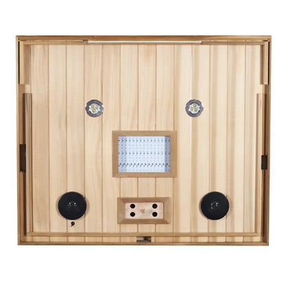 Wizzisauna SR02 2-Person Red Cedar Far Infrared Sauna with 6 Carbon Heaters