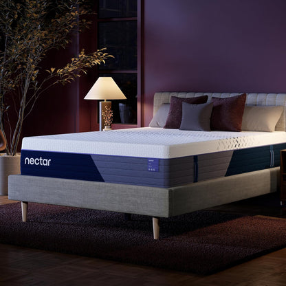 Nectar Luxe 14” Hybrid Mattress, Full, Medium Soft, 1-Year Trial