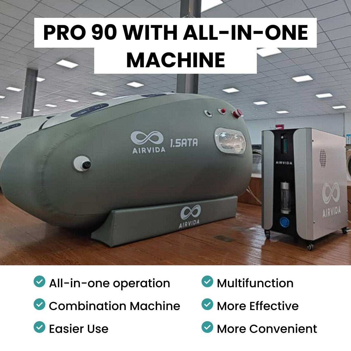 Airvida Pro90 Soft Shell Hyperbaric Chamber