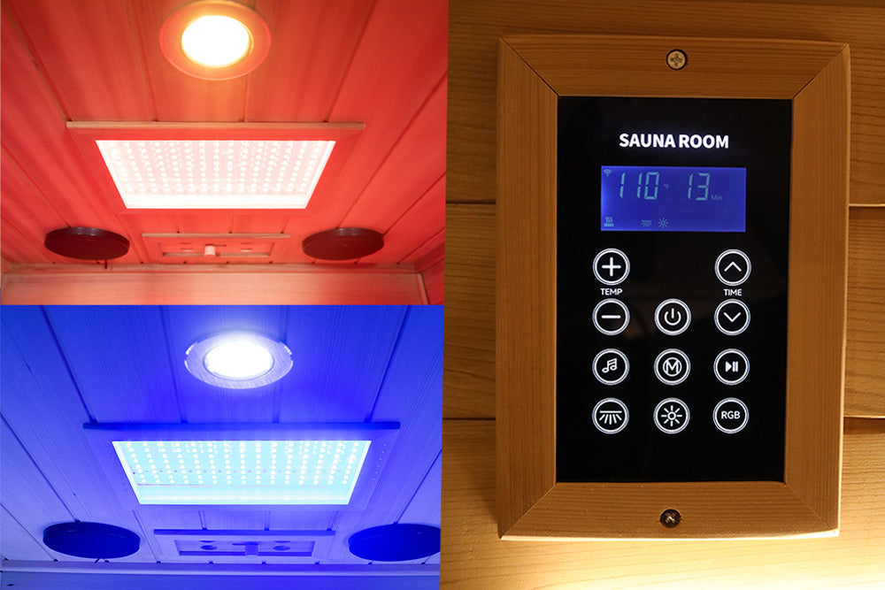 Wizzisauna SR01 1-Person Red Cedar Far Infrared Sauna with 6 Carbon Heaters