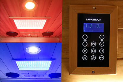 Wizzisauna SR01 1-Person Red Cedar Far Infrared Sauna with 6 Carbon Heaters