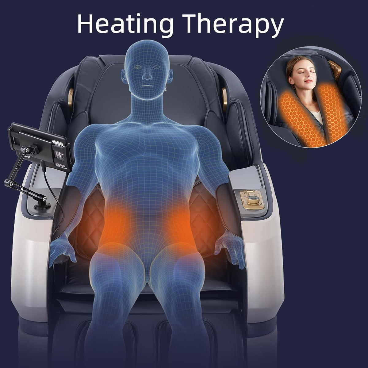 2026 4D Massage Chair, Full Body Recliner with OTA Cloud Tech, Deep Yoga Stretch, 27 Auto Modes, 55" SL Track, APP & AI Voice Control, Auto Footrest, Zero Gravity, and Heating for Relaxation